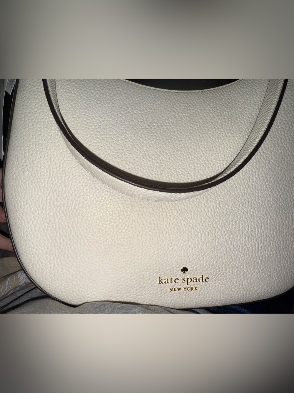 Brand New Authentic Kate Spade Janie Cream Leather Shoulder Bag - Picture 2 of 16